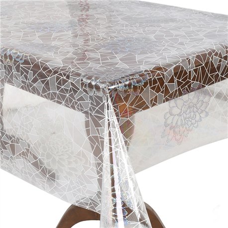 Клейонка м'яке скло 1,37*20м рулон Laser голограма MA-5881