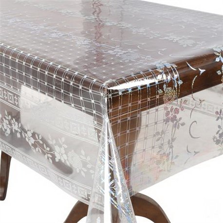 Клейонка м'яке скло 1,37*20м рулон Laser голограма MA-5885