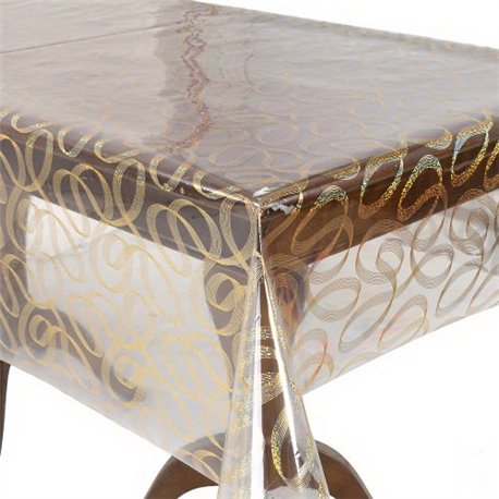 Клейонка м'яке скло 1,37*20м рулон Laser голограма MA-5886