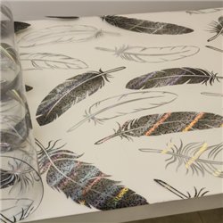 Клеенка 0,8мм-0,8м*20м силикон Лазер 82064C-S