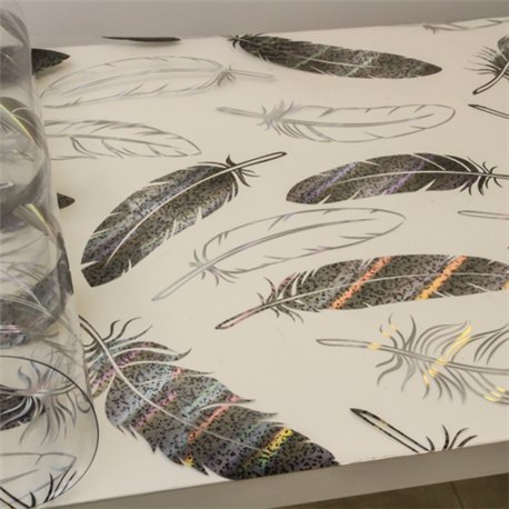 Клейонка 0,8мм-0,8м*20м силікон Лазер 82064C-S