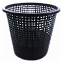 Корзина для бумаг Сетка с ободком черная