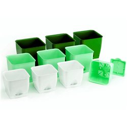 Вазон 160х160 квадратний різнокольоровий