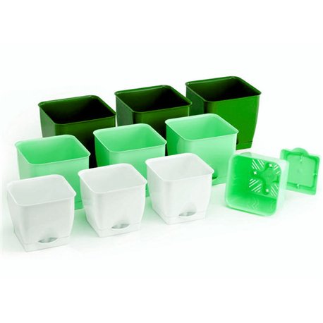 Вазон 160х160 квадратный разноцветный 