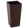 Вазон Фінезія підлоговий ротанг 250х250 573 мокко