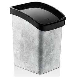 Відро для сміття OZER-D-082-X164 з малюнком 12,0л сірий камінь