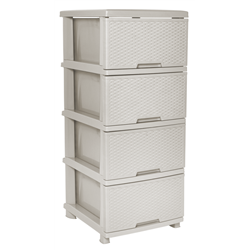 Комод алеана 4-яр Ротанг 15283 біла роза