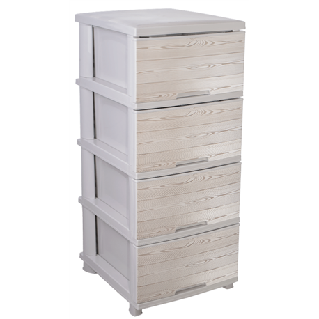 Комод алеана 4-яр з малюнком 123093 Дерево кремовий