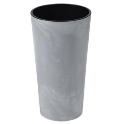 Вазон підлоговий Лілія 250 зі вставкою 536-70 сірий бетон