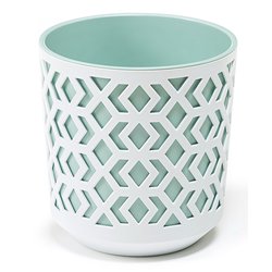 Вазон Lamela Ацтек 300 білий + м'ятний