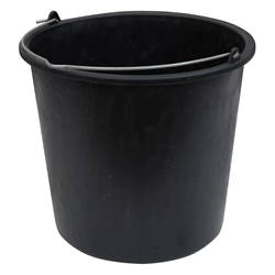 Ведро 16л Х мерное с металлической ручкой черное 