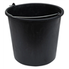 Відро 16л Х мірне з металевою ручкою чорне
