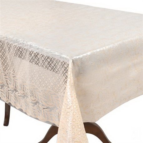 Клейонка 1,37*20м рулон LACE Ажур MA-5756 бежева