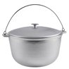 Казан алюминиевый туристический 20л с крышкой и дугой D1120