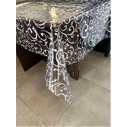 Клеенка Silikon 1,35*30м рулон А-0006 Вензель белый