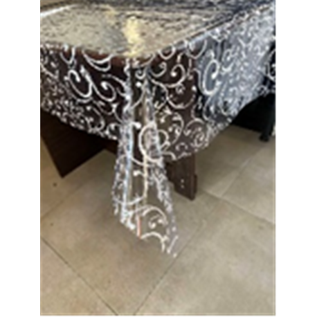 Клеенка Silikon 1,35*30м рулон А-0006 Вензель белый