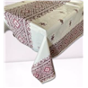 Клеенка Тонкая без основы 1,18*50м рулон Т-0016 Вишиванка красный