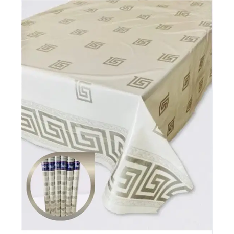 Клеенка Брален 1,35*30м рулон Br-0082 Versace Silver