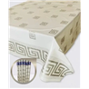 Клейонка Брален 1,35*30м рулон Br-0082 Versace Silver