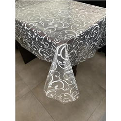 Клеенка Брален 1,35*30м рулон Br-0003 Вензель белый