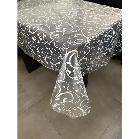 Клеенка Брален 1,35*30м рулон Br-0003 Вензель белый