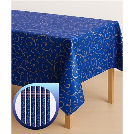 Клейонка Брален 1,35*30м рулон Br-0013 Вензель синій