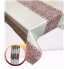 Клейонка Брален 1,35*30м рулон Br-0021 Вишиванка бордо