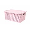Кошик з кришкою 6,0л низький пудра 29,7х19,6х13см