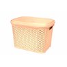 Кошик з кришкою 30л бежевий 44,5х33,6х31см