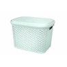 Корзина с крышкой 30л светло-фисташковый 44,5х33,6х31см